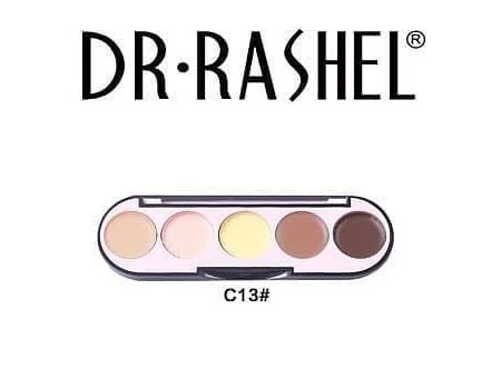 Dr. Rashel 5 Colors Highlight & Contour Palette for Ladies - C13 2