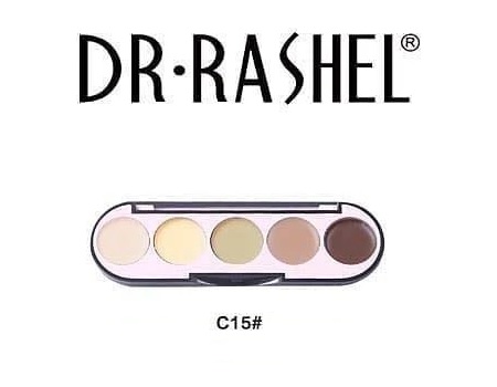 Dr. Rashel 5 Colors Highlight & Contour Palette For Ladies - C15