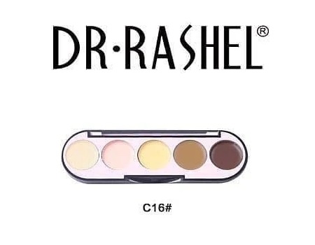 Dr. Rashel 5 Colors Highlight & Contour Palette For Ladies - C16