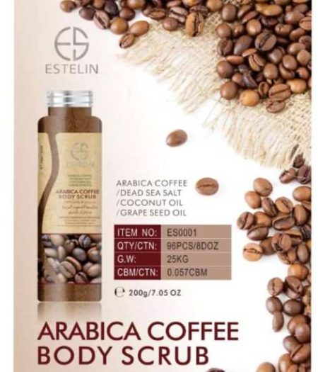 Estelin Skin Care Arabica Coffee Natural Body Scrub 3