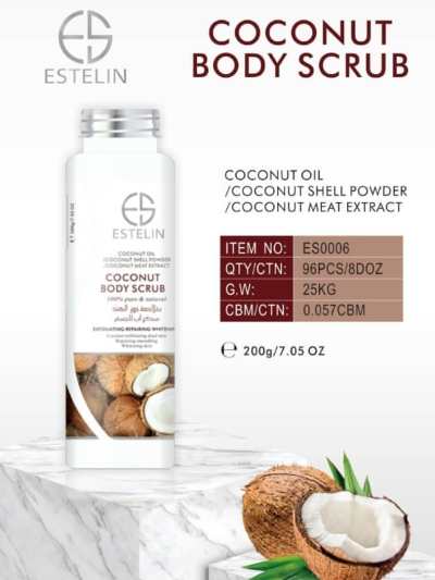 Estelin Skin Care Coconut Body Scrub 3