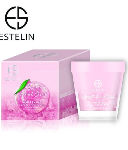 Estelin Apricot & Peach Whitening Face & Body Scrub 280g 3