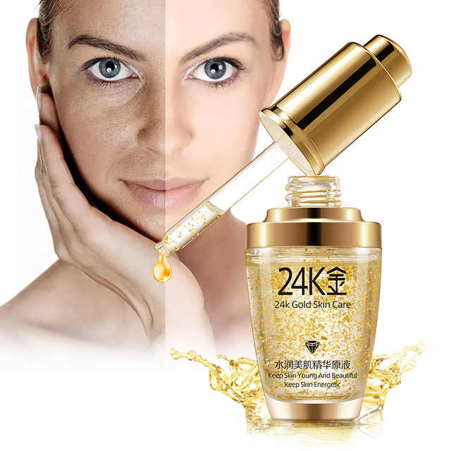 BIOAQUA 24K Gold Essence Serum For Women Face Skin Care Anti Aging 30ml
