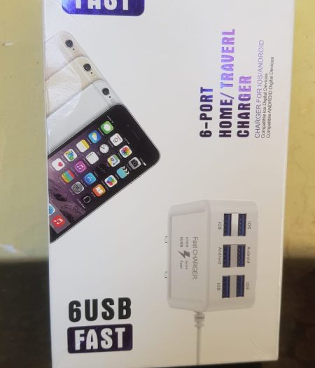 Fast Charger 9.1 Ampere Fast Mobile Charger With 6 USB Ports 1