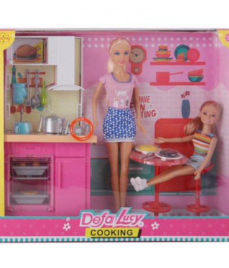 Defa Lucy Barbie Doll with Kitchen Accessories 3