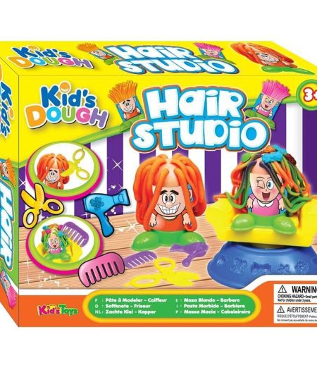 Kids Dough Hair Studio Set Doh Toy Pack 2
