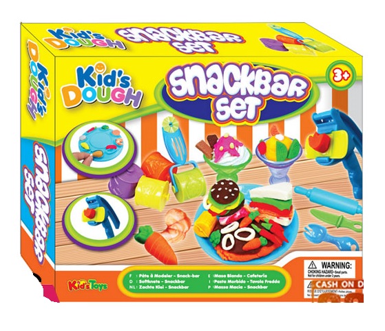 Kids Dough Snackbar Set Doh Toy Pack 3