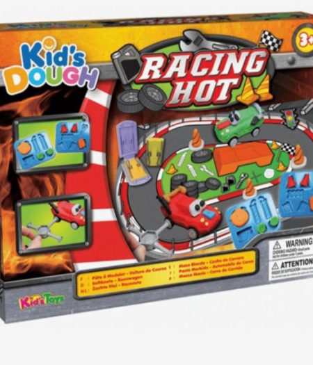 Kids Dough Racing Hot Track Set Doh Toy Pack 2