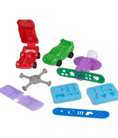Kids Dough Racing Hot Track Set Doh Toy Pack 4