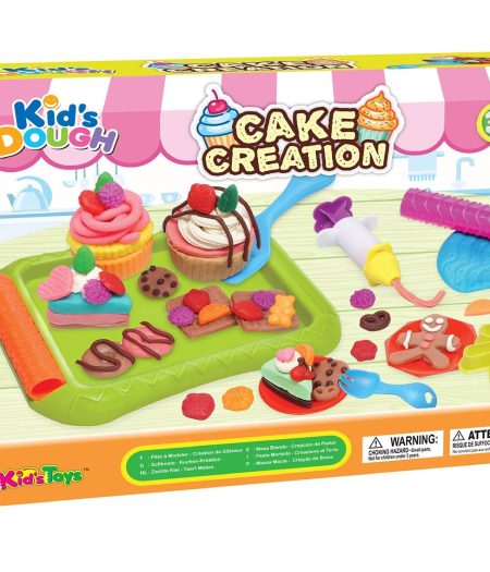 Kids Dough Cake Creation Set Doh Pack Toy 2