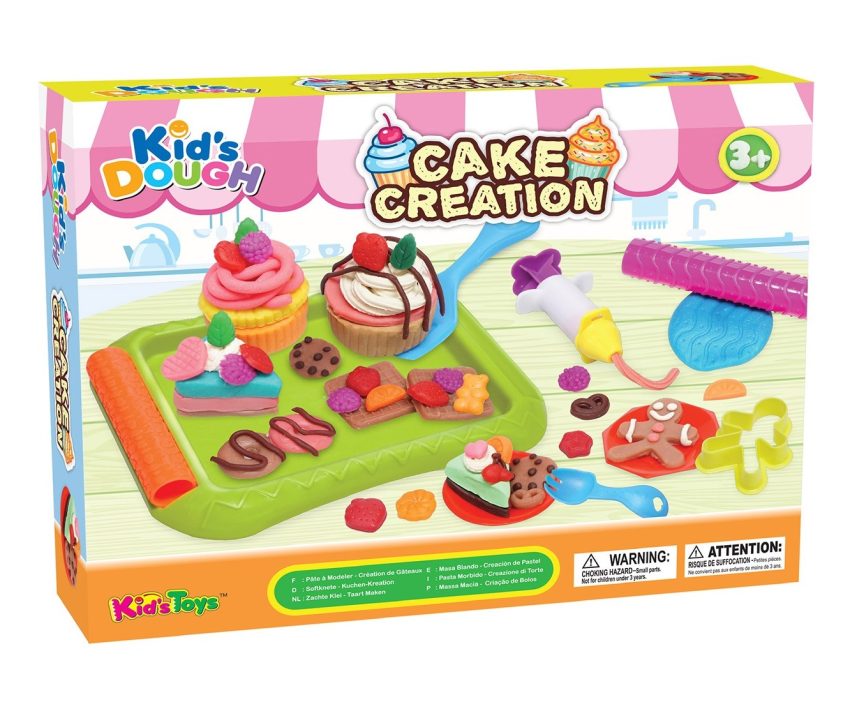 Kids Dough Cake Creation Set Doh Pack Toy 2
