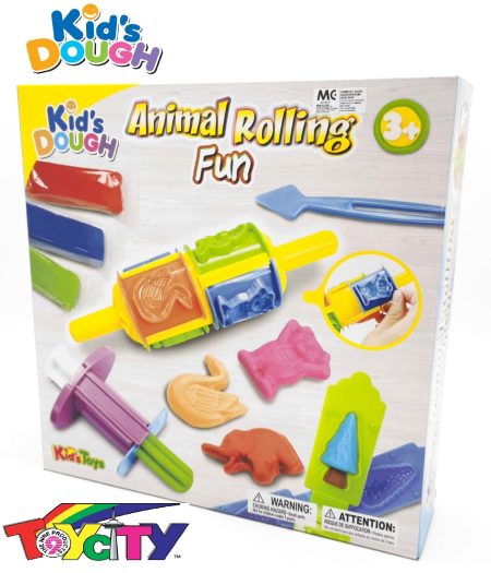 Kids Dough Animal Rolling Fun Doh Set Toy 2