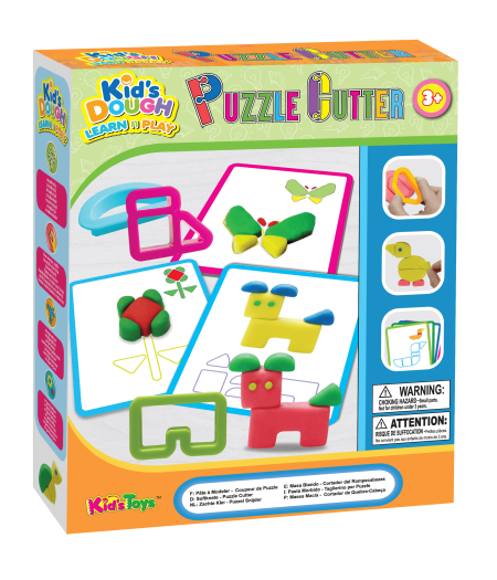 Kids Dough Puzzle Cutters Doh Set Toy