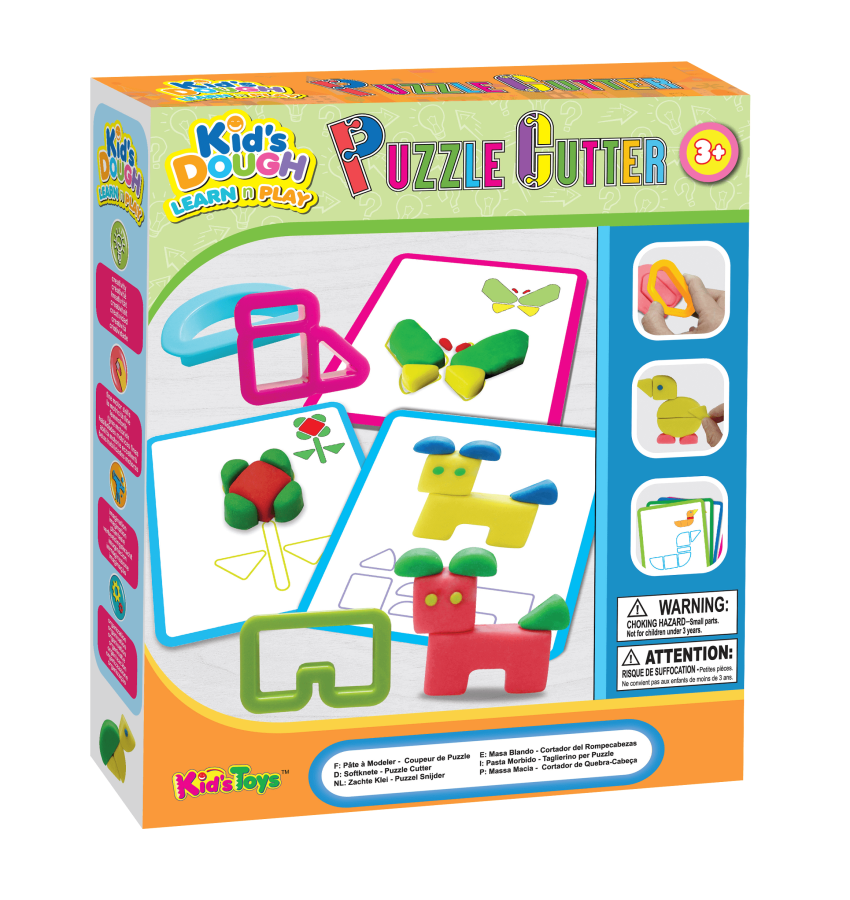 Kids Dough Puzzle Cutters Doh Set Toy