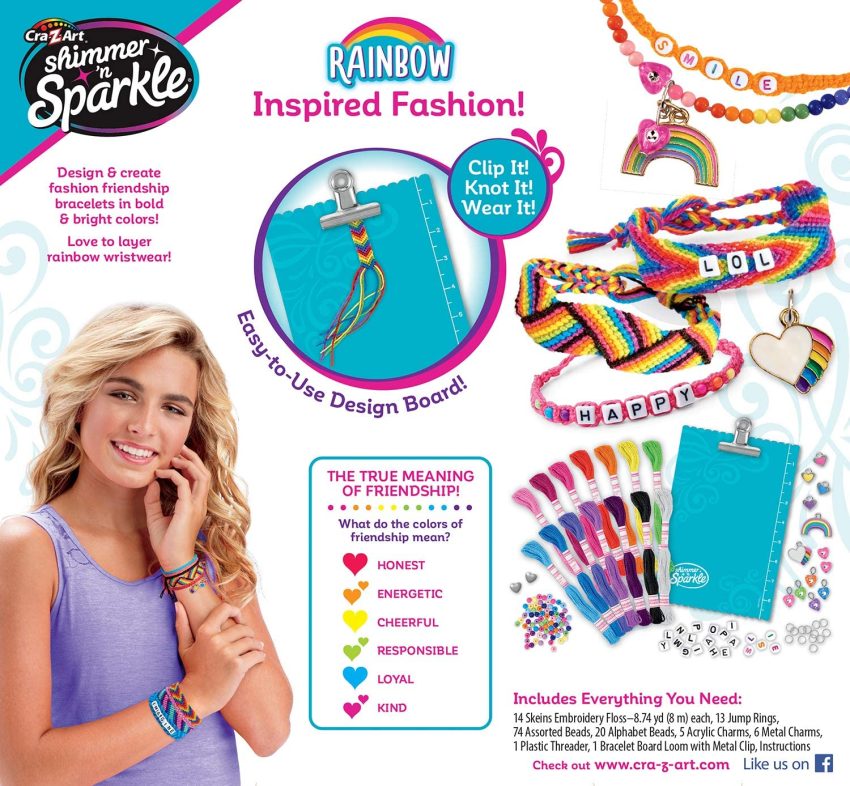 Cra-Z-Art Shimmer & Sparkle Over The Rainbow Friendship Bracelet Kit 3