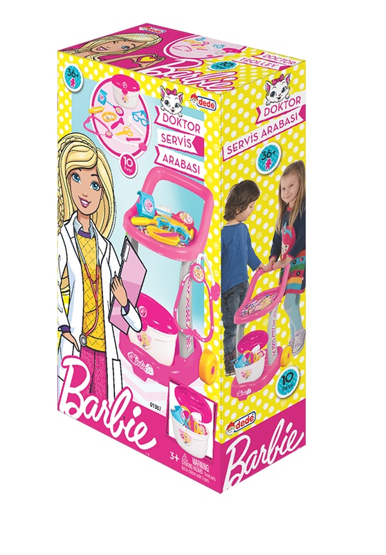 DeDe Barbie Doctor Trolley Set Toys 3