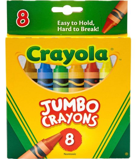 Crayola 8pcs Jumbo Crayons Set School Kids Markers 2
