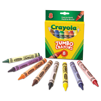 Crayola 8pcs Jumbo Crayons Set School Kids Markers