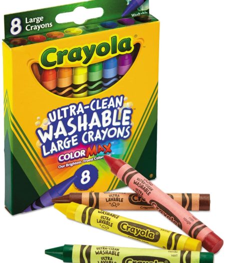 Crayola Ultra Clean Large Size Washable 8 Crayons 3