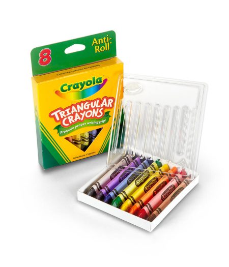 Crayola Anti-Roll Triangular Crayons 8 Count 4