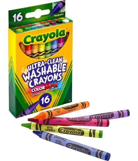 Crayola Ultra-Clean Washable Crayons Regular 16 Colors 2