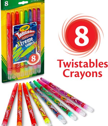 Crayola Twistables Extreme Crayons 8 Colors for Kids 2