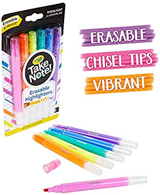 Crayola Take Note Slim Erasable Highlighters 6 Pieces 4