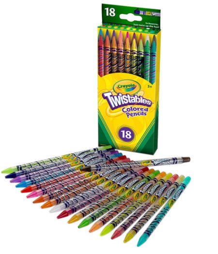 Crayola Twistables 18 Assorted Colored Pencils 2