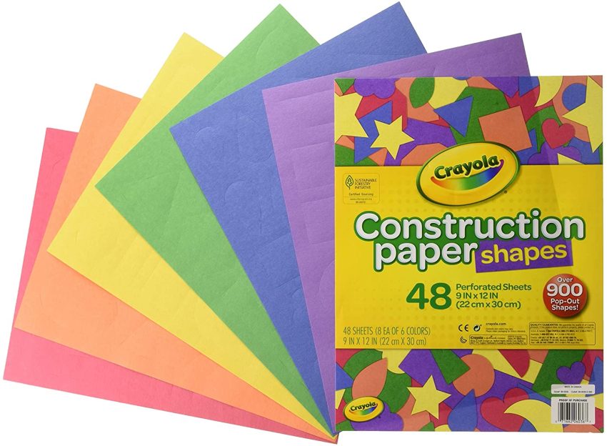 Crayola 48 Construction Papers 900 Shapes Can Cut 3