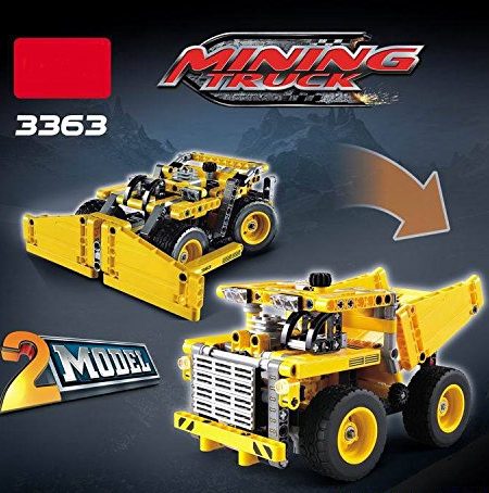 Jisi Tech Bricks Mining Truck Building Blocks for Kids 6