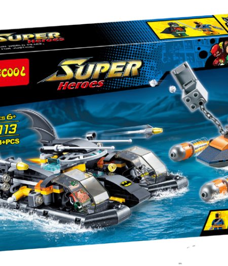 Jisi Tech Bricks SuperHeros Batman BatBoat Harbor Building Blocks for Kids 4