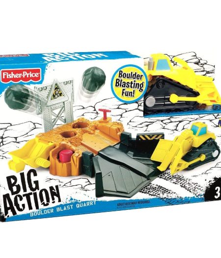 Fisher Price Big Action Bulldozer Blast Quarry Toy 3
